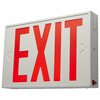 Nuvo LED Exit Sign, 14.56 in W, 9.63 in H, Steel 67/102